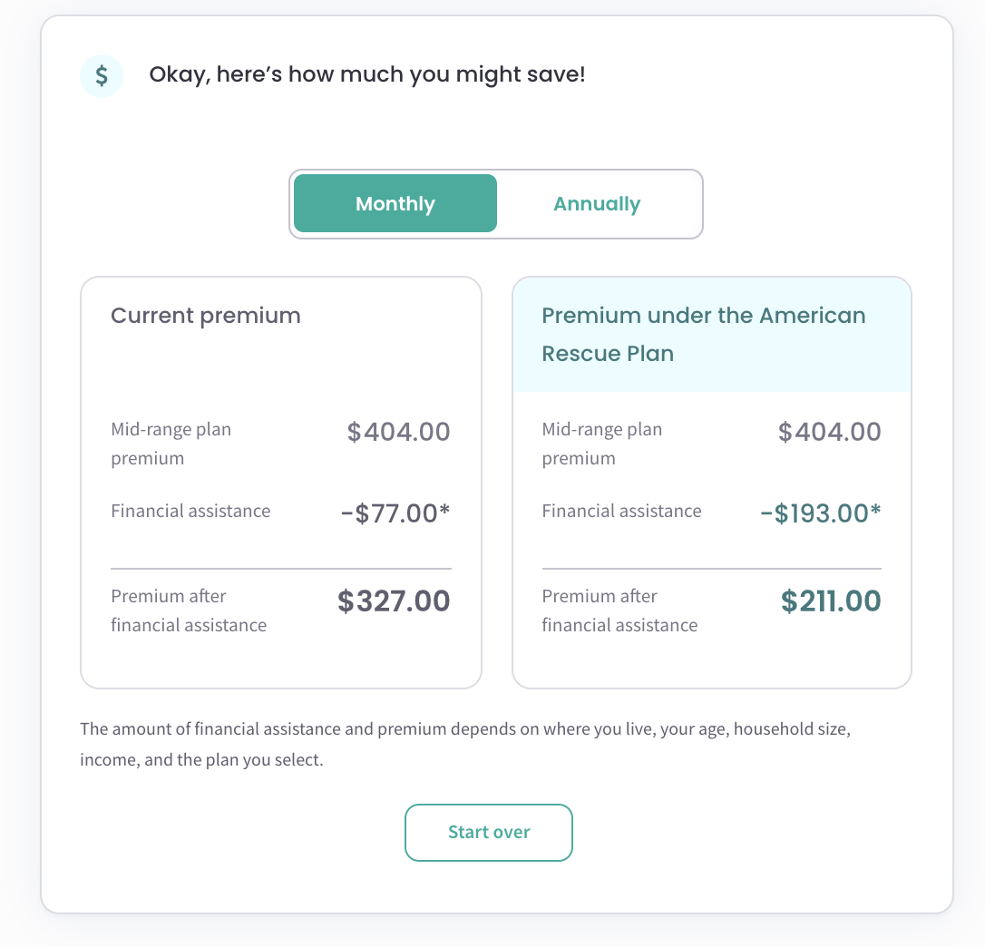 New Calculator Helps Americans Understand the Impact of the American Rescue Plan on Health Insurance Premiums